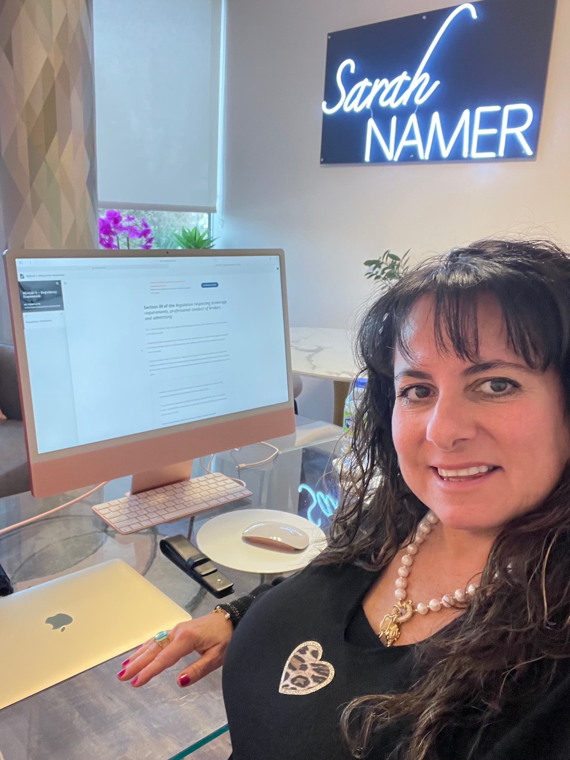 Sarah Namer in her office